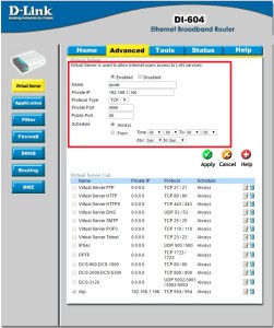 VPN-ip-camera-Virtual-server-web-interface