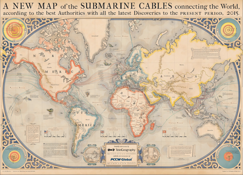 Submarine Cable Map 2015 and media streaming